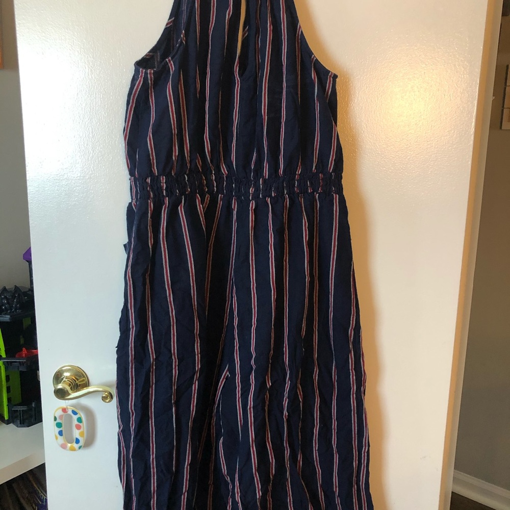 Wide leg gaucho jumpsuit